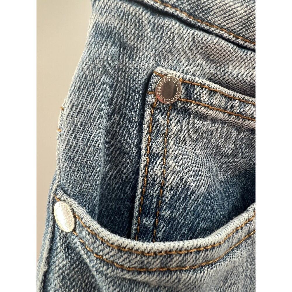 Stella McCartney Women’s Straight Legged Cropped Two Tone Jeans Blue Size 24 - Picture 5 of 12